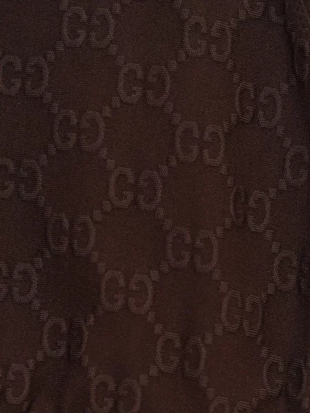 Top Gucci cu autograf maro