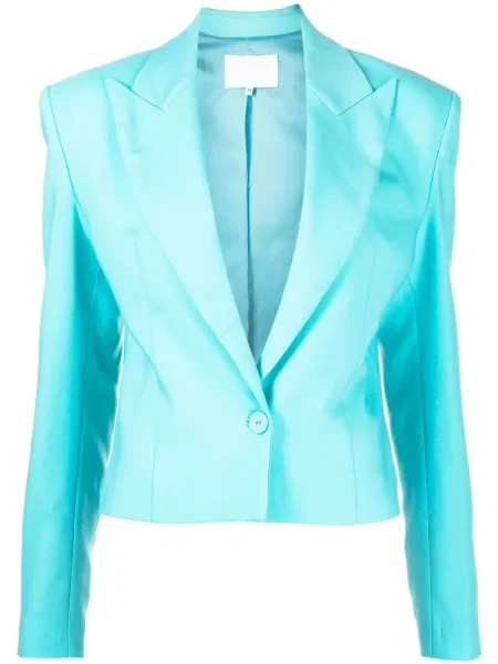 Marynarka Costarellos o krotszym kroju ocieplana niebieska