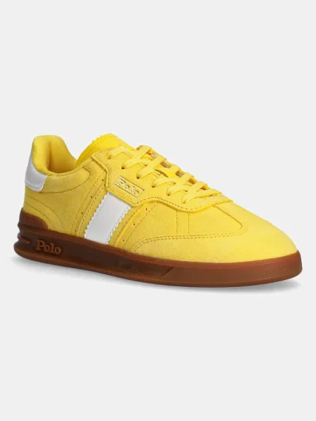 Polo Ralph Lauren sneakers din piele HTR Aera galben