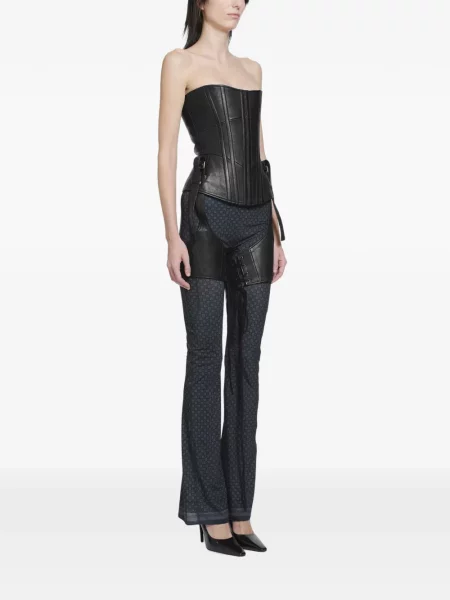 Top Knwls din piele negru