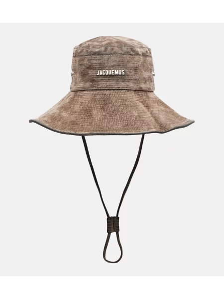 Šešir Jacquemus od samta smeđa