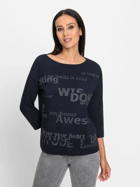 Heine Tricou marin albastru