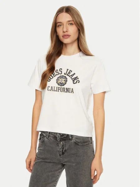 Guess Jeans Tricou alb