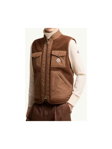 Kamizelka Moncler brązowa