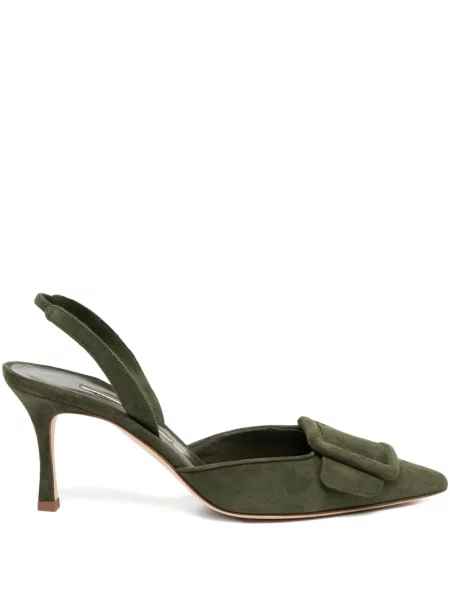 Pantofi cu toc Manolo Blahnik verde