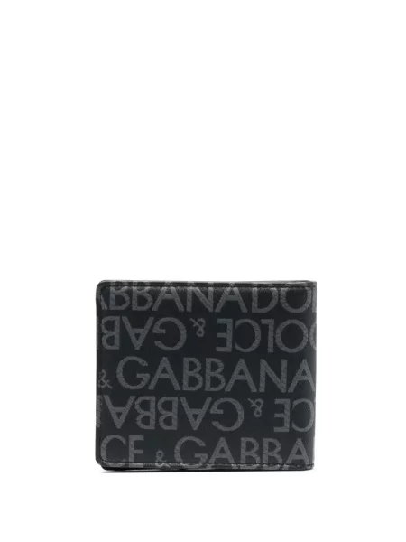Žakardinis piniginė Dolce & Gabbana juoda