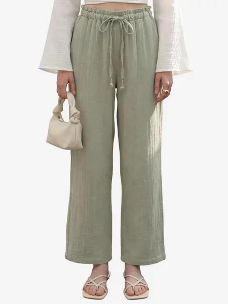 My fashion Kalhoty světle zelená
