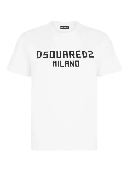 Tricou Dsquared2 cu imagine alb