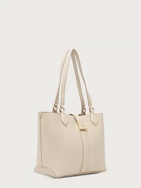 U.S. Polo Assn. kabelka typu shopper dámska z imitácie kože MARGARET béžová