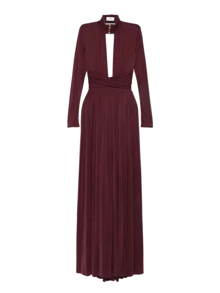 Odgovarati maksi haljina Elisabetta Franchi crvena