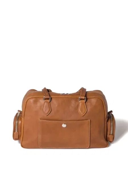 Geanta de piele Miu Miu din piele maro