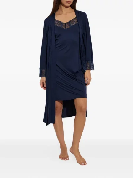 Rochie Hanro din dantelă albastru