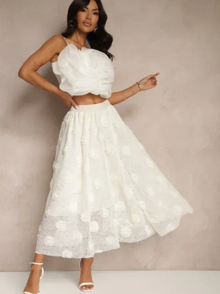 Fustă Folunetta deschis bej