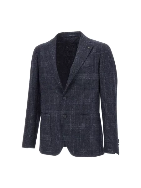 Marynarka Tagliatore wełniana niebieska