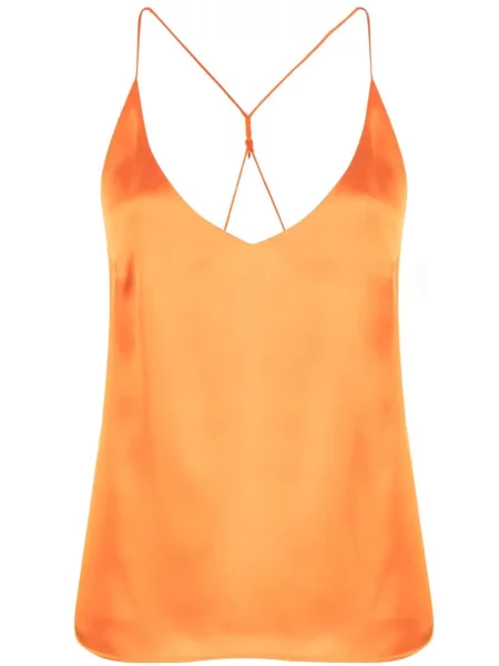 Maiou Blanca Vita din satin portocaliu