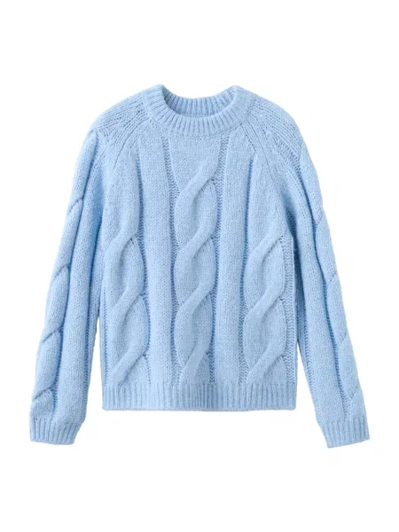 MANGO Pulover deschis albastru