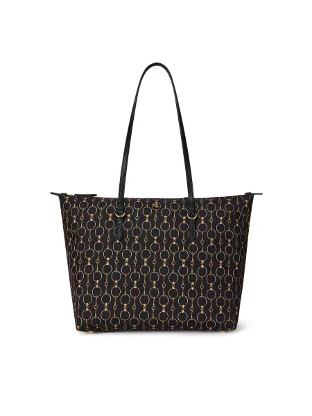 LAUREN RALPH LAUREN Ročna torba črna