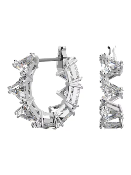 Kolczyki Swarovski szare
