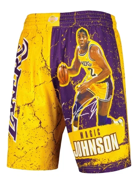 Pantaloni scurți Mitchell & Ness galben