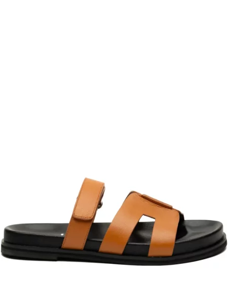 Кожени чехли Bibi Lou кафяво