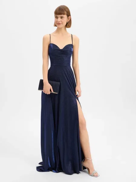 Luxuar Fashion sukienka wieczorowa Kobiety 32 niebieski
