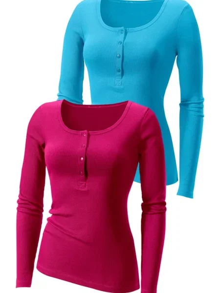 H.I.S Tricou cyan roz