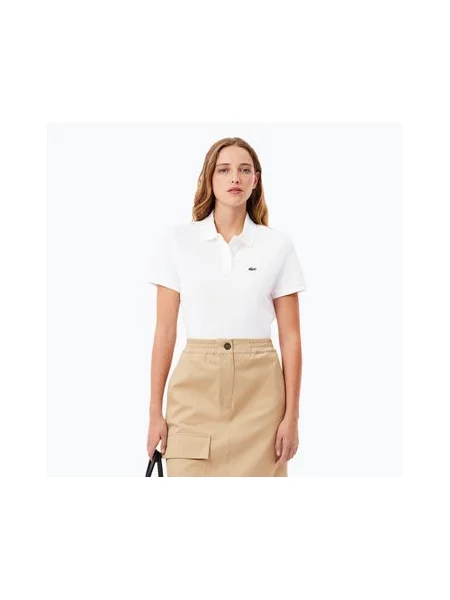 Футболка-поло Lacoste біла