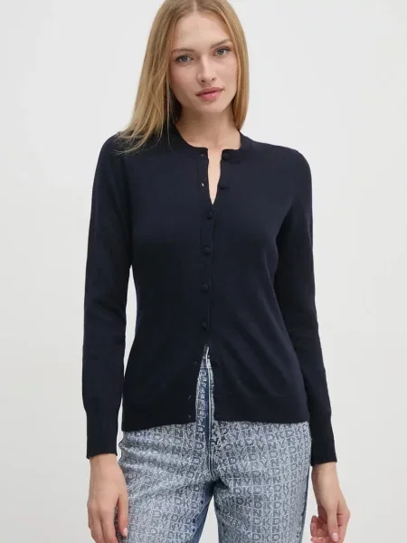 Jopica s primesjo volne Sisley mornarsko modra