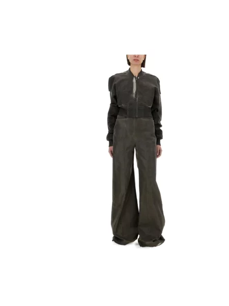 Szerokie jeansy Rick Owens szare