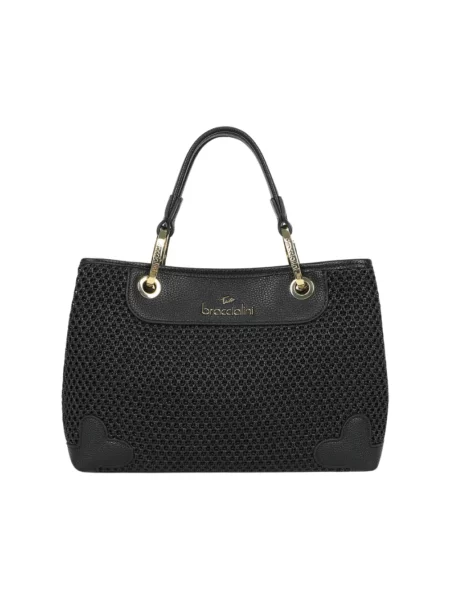 Torebka skórzana Braccialini skórzana czarna