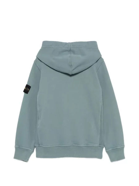 Bluza z kapturem dziecięca Stone Island niebieska