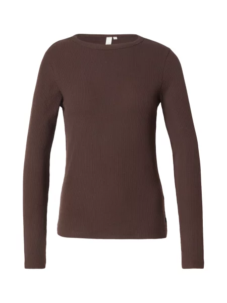 QS Tricou închis maro