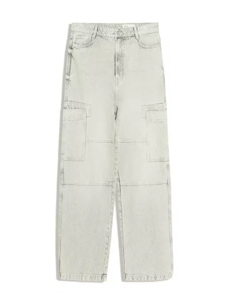 Bershka Pantaloni eleganți denim gri