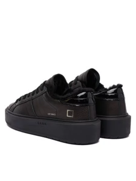 Laisvalaikio batai D.A.T.E. Hill Low Fur Platform juoda