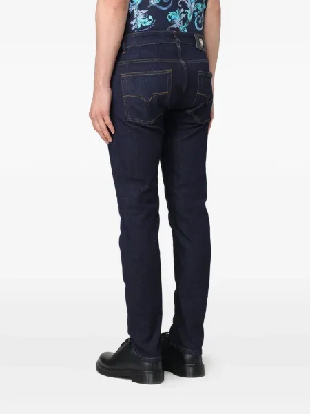Blugi Versace Jeans Couture cu 5 buzunare albastru