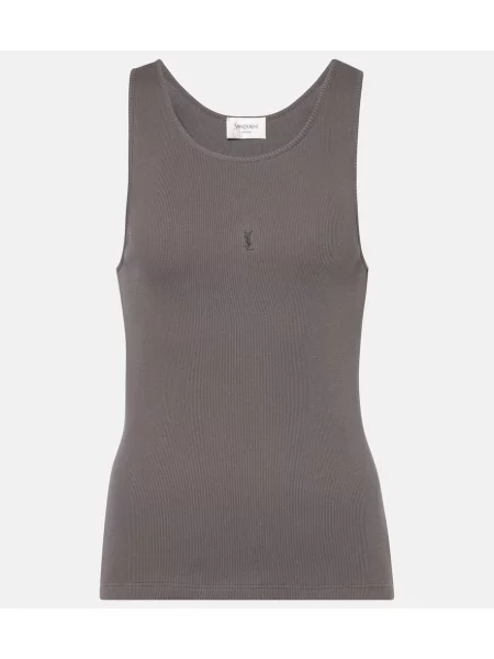 Top Saint Laurent tricotate gri