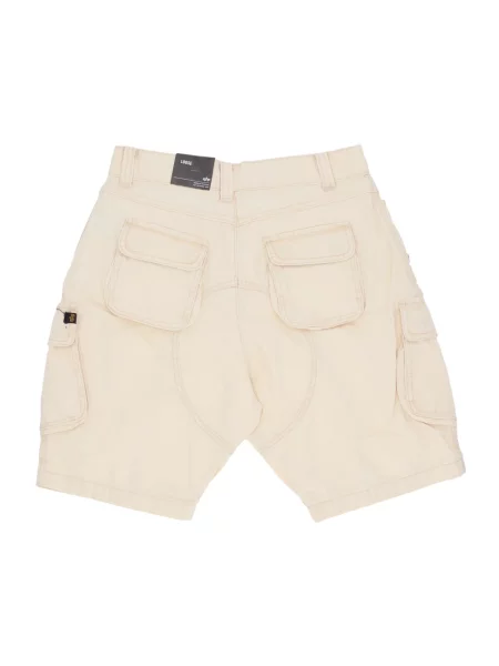 Szorty jeansowe Alpha Industries retro białe