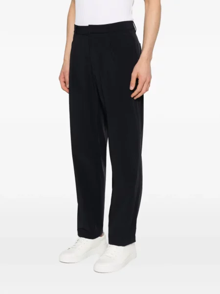 Pantaloni Emporio Armani plisate albastru