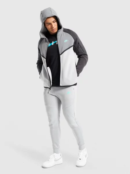 Nike Bluza Rozpinana Z Kapturem Tech szara