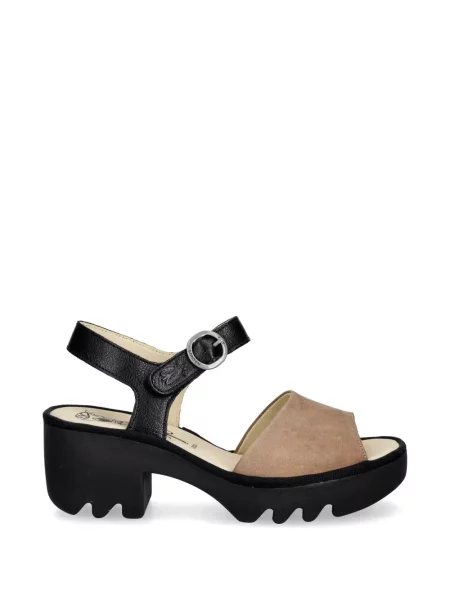 Sandale Fly London cu cataramă negru
