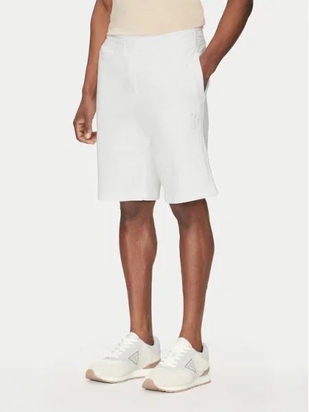 Guess Pantaloni scurți sport alb