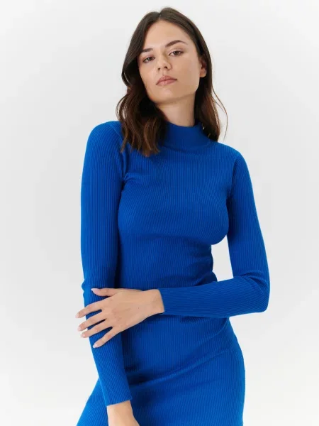 Трикотажна мідісукня індиго