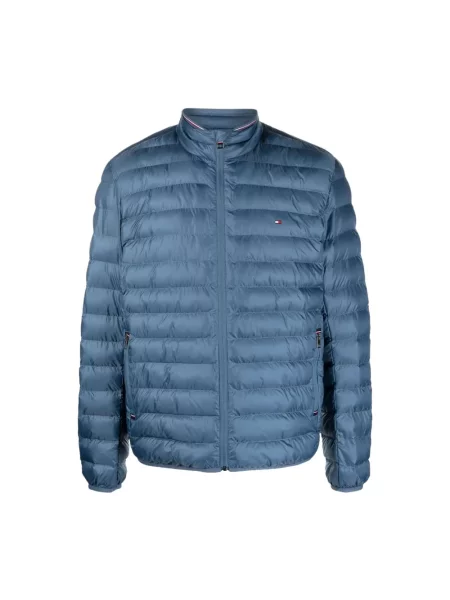 Kompaktowa kurtka Tommy Hilfiger niebieska
