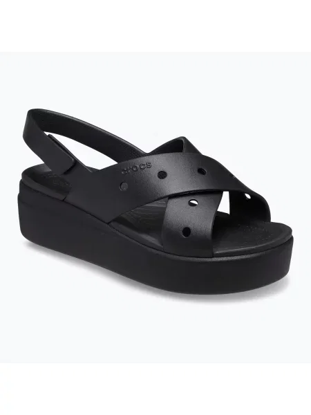 Sandale pentru femei Crocs Broklyn 4U Cross Strap black negru