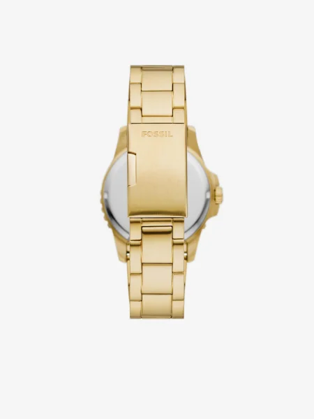 FOSSIL Analógové hodinky zlatá / tmavozelená modrá