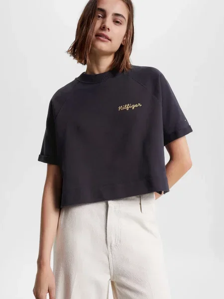 Махровая футболка Tommy Hilfiger синяя