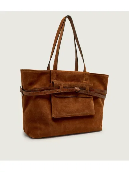 GIANNI CHIARINI Geantă shopper Belty | piele întoarsă