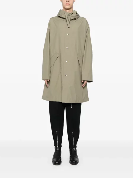 Raštuota parka Jil Sander žalia