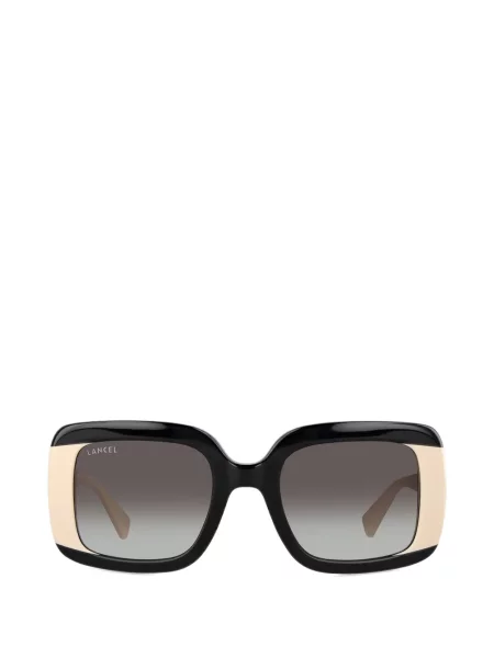Ochelari de soare Lancel cu imprimeu geometric negru