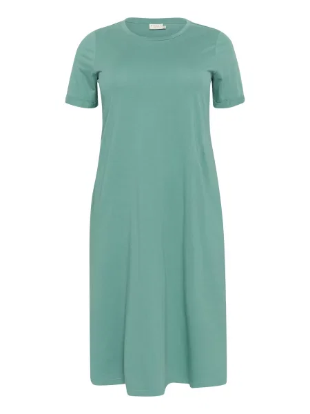 KAFFE CURVE Haljina Caline smaragdno zelena